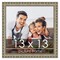 13x13 Museum-Quality Picture Frame with UV-Resistant Acrylic & Acid-Free Backing, Available in 4 Finishes - Gold, Silver, Bronze, and Black